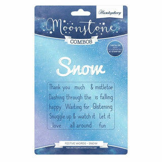 Moonstone Combos - Festive Words - Snow