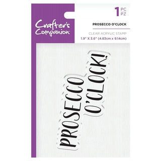 Crafters Companion Clear Acrylic Stamps - Prosecco OClock
