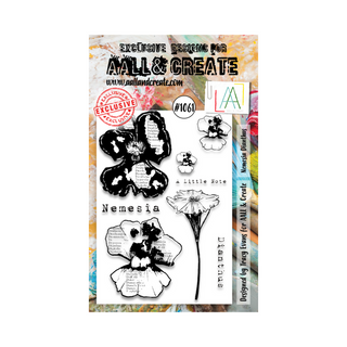 AALL & CREATE #1061 - A6 Stamp Set - Nemesia Dianthus