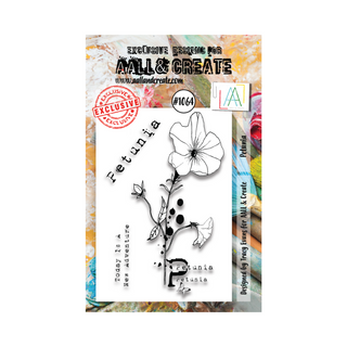 AALL & CREATE #1064 - A7 Stamp Set - Petunia
