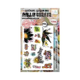 AALL & CREATE #1115 - A6 Stamp Set - Love Blast