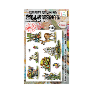 AALL & CREATE #1116 - A6 Stamp Set - Team Furballs
