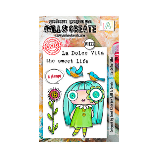 AALL & CREATE #1133 - A7 Stamp Set - La Dolce Vita