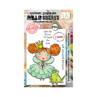 AALL & CREATE #1135 - A7 Stamp Set - Princess & Froggy