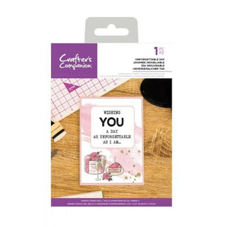 Crafters Companion Clear Acrylic Stamp - Unforgettable Day