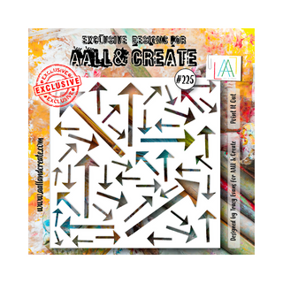 AALL & CREATE #225 - 6"x6" Stencil - Point It Out
