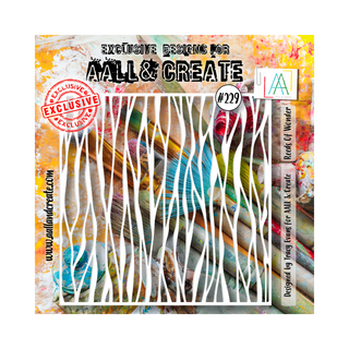 AALL & CREATE #229 - 6"x6" Stencil - Reeds Of Wonder