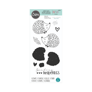 Sizzix Layered Clear Stamps Set 10PK - Hedgehugs by Lisa Jones