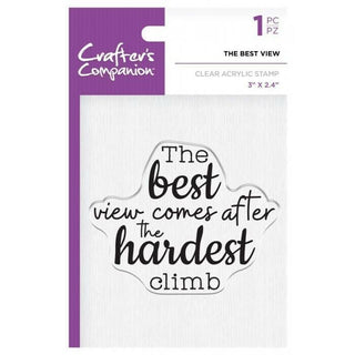 Crafters Companion Clear Acrylic Stamp - The Best View