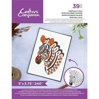 Crafters Companion Card Front Colouring Pads 3.75"X5- Spiritually Wild