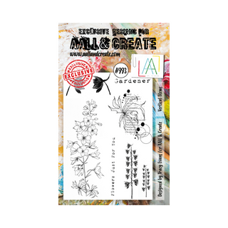 AALL & CREATE #993 - A6 Stamp Set - Vertical Stems
