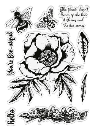 Natures Garden Bee-Youtiful Collection Stamp & Die- Bee Blooms