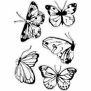 Crafters Companion - Photopolymer Stamp Set - Butterflies in Flight