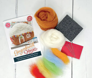 Gingerbread House Needle Felting Craft Kit
