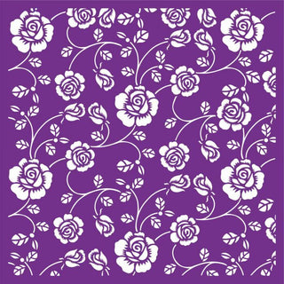 Crafters Companion Stencil 7 x 7" - Rosebud Floral