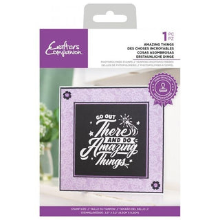 Crafters Companion - Photopolymer Stamp - Amazing things