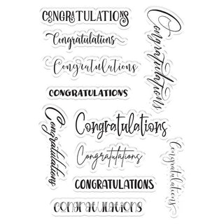 Crafters Companion Photopolymer Stamp - Congratulations