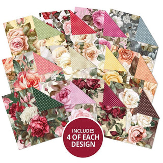 Hunkydory Duo Design Paper Pads - Radiant Roses & Delightful Dots