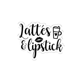 Crafters Companion Clear Acrylic Stamp - Lattes & Lipstick