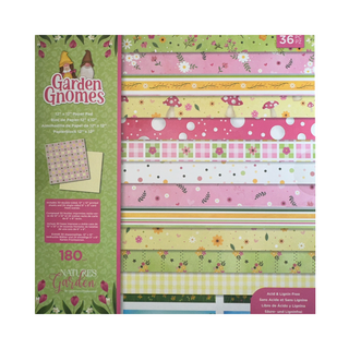 Garden Gnomes 12 x 12 Paper Pad - Natures Garden By Crafters Companion