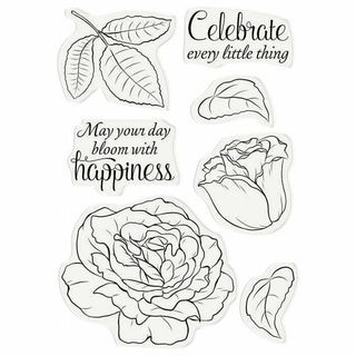Crafters Companion Photopolymer Stamp - Bloom with Happiness