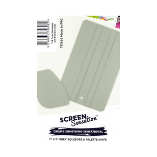 Screen Sensation 7×5 Grey Squeegee & Palette Knife