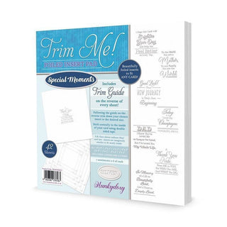 Hunkydory Trim Me! Foiled Insert Pad - Special Moments Silver