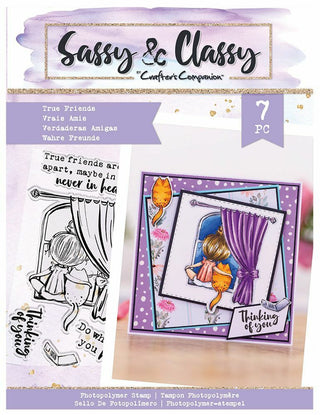Sassy & Classy - True Friends - Photopolymer Stamp - A6