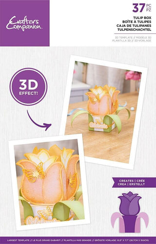Crafters Companion 3D Template - Tulip Box