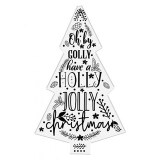 Crafters Companion Photopolymer Stamp - Holly Jolly Christmas Tree