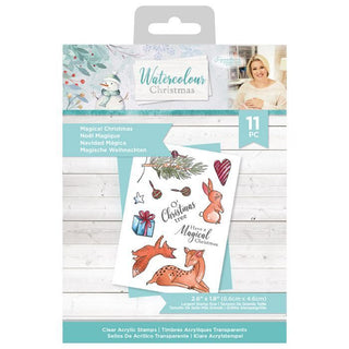 Sara Signature Watercolour Christmas Acrylic Stamp Set - Magical Christmas