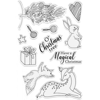 Sara Signature Watercolour Christmas Acrylic Stamp Set - Magical Christmas