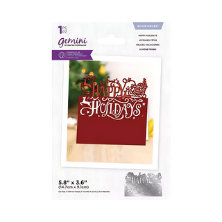 Gemini Edgeable Happy Holidays - Papercraft Die