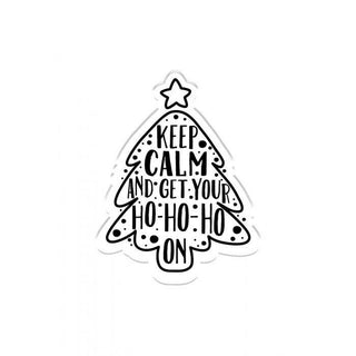 Crafters Companion Christmas Clear Acrylic Stamps - Keep Calm