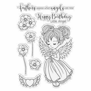 Conie Fong Angel Inspiration Stamp & Die - Angel Wishes