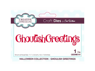 Sue Wilson Ghoulish Greetings Craft Die