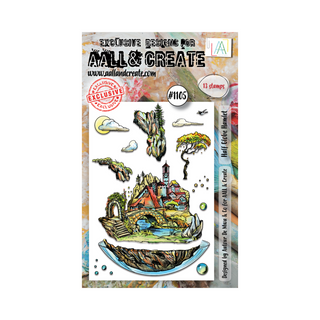 AALL & CREATE #1105 - A6 Stamp Set - Half Globe Hamlet