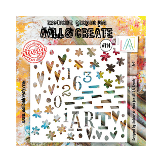 AALL & Create Art - 6"x6" Stencil #114