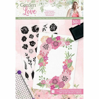 Sara Signature Garden of Love Acrylic Stamp - Floral Bouquet