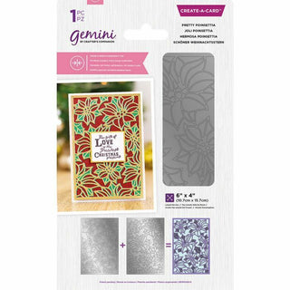 Gemini Double-Sided Create-a-Card Die - Pretty Poinsettia