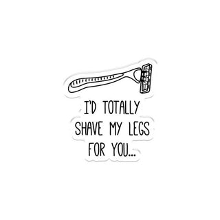 Crafters Companion Clear Acrylic Stamp - Shave My Legs