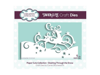 Paper Cuts Dashing Through the Snow Craft Die