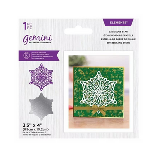 Gemini Elements Christmas Intricate Doily Die - Lace Edge Star