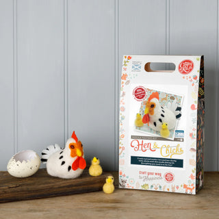 Hen & Chicks Needle Felting Craft Kit