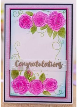 Gemini 3D 4 x 6 Embossing Folder - Entangled Roses