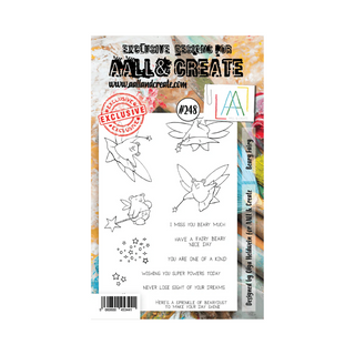 AALL & CREATE Beary Fairy - A6 Stamp set #248