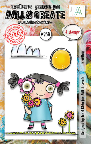 AALL & CREATE #258 - A7 Clear Stamp Set - New Day