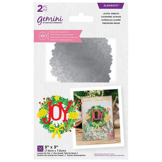 Gemini Double-Sided Layerable Topper and Image Die - Joyful Wreath