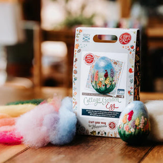 Cottage Garden Egg Needle Felting Craft Kit