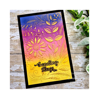 Creative Expressions Sunshine Serenade Companion Colouring Stencil 6 in x 8 in 2pk